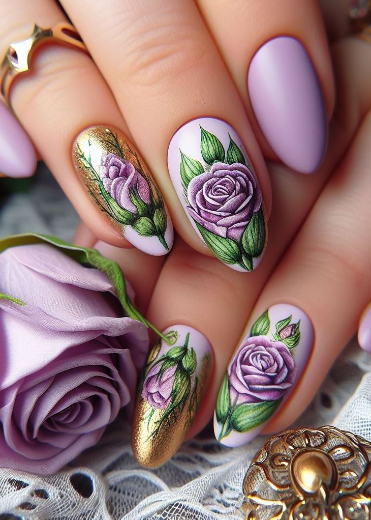 Skip the Boring! Stunning Rose Nail Art Ideas | Pocoko Red roses, meet avant-garde! These fierce acrylic pointy nails flaunt matte, glittery, and shiny textures. The pièce de résistance? A stunning double-red rose design that screams confidence.