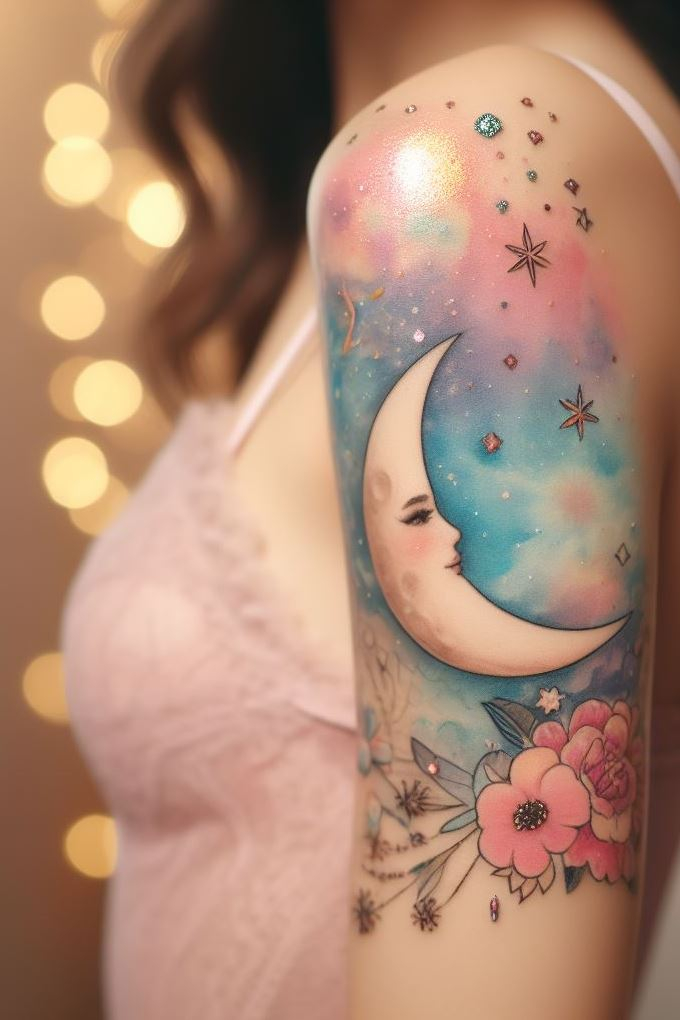 Moonbeam freckles and starry eyes—because fairies are born from stardust.