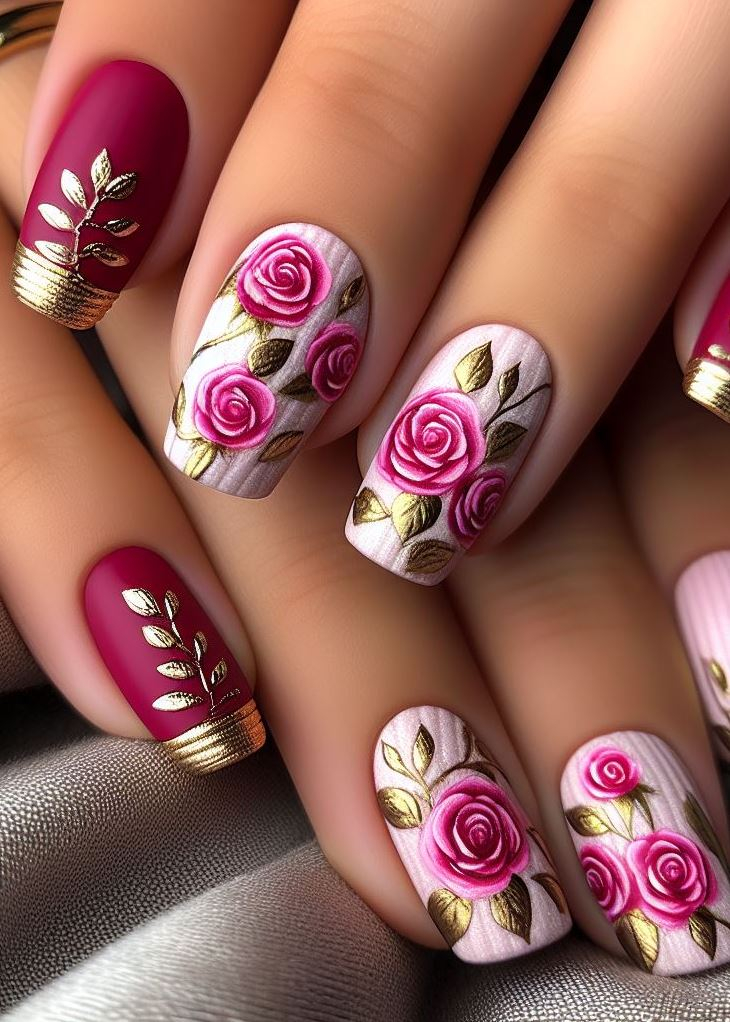 Skip the Boring! Stunning Rose Nail Art Ideas | Pocoko “Blossoming Gradient”: Create an ombre effect from pale pink to pristine white. Add tiny rosebud details near the cuticles for a subtle, romantic touch. 🌸