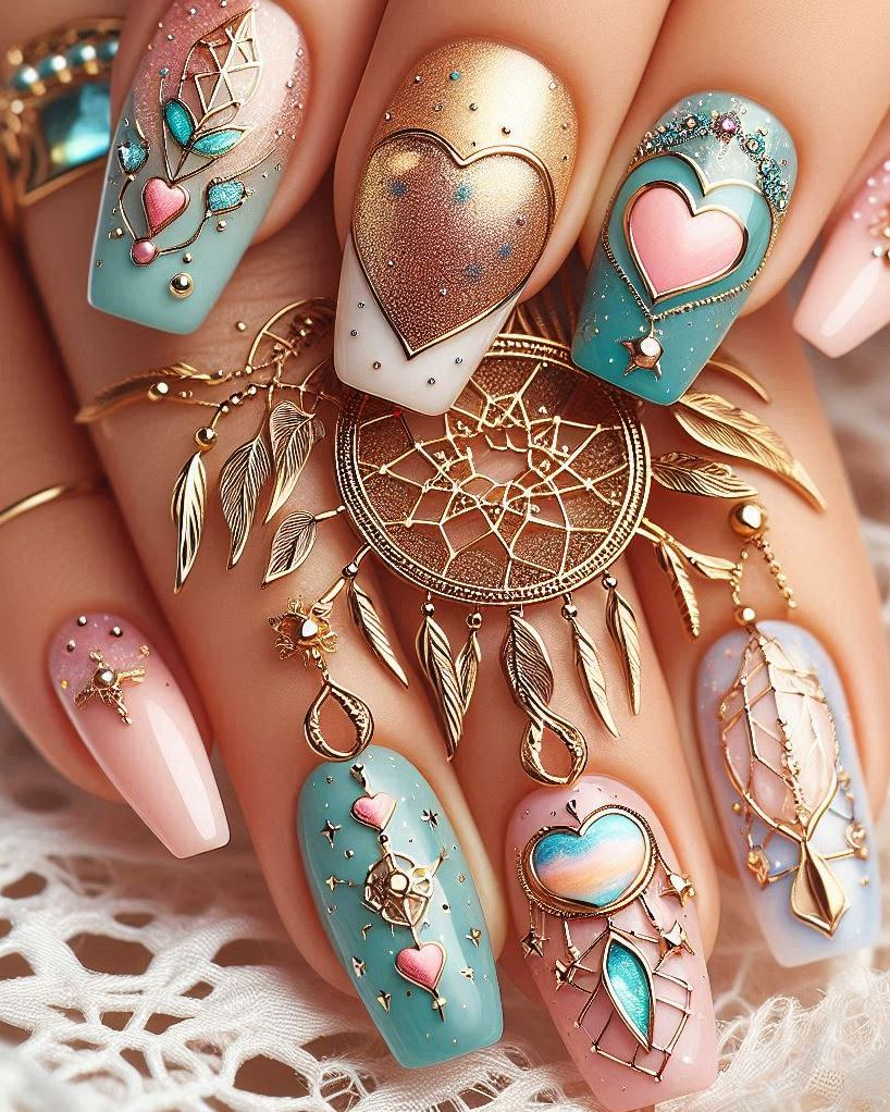 Short on time? These stamped dreamcatchers are easy to recreate.