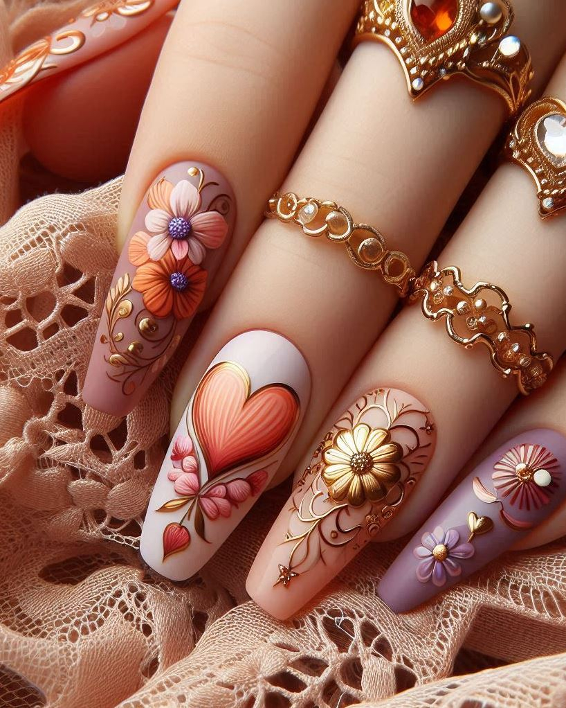 Marigold Muse: Warm and golden, marigold nails bring sunshine to your fingertips.