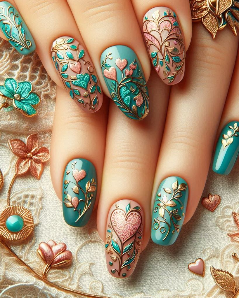 Sunflower vibes: bright yellow nails with brown centers. Perfect for sunny days!