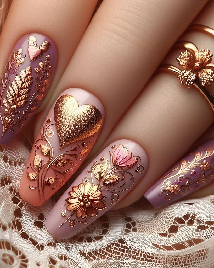 💐 Whimsical Wildflowers: Let your nails dance with wildflower magic. Who needs a meadow when you’ve got these?
