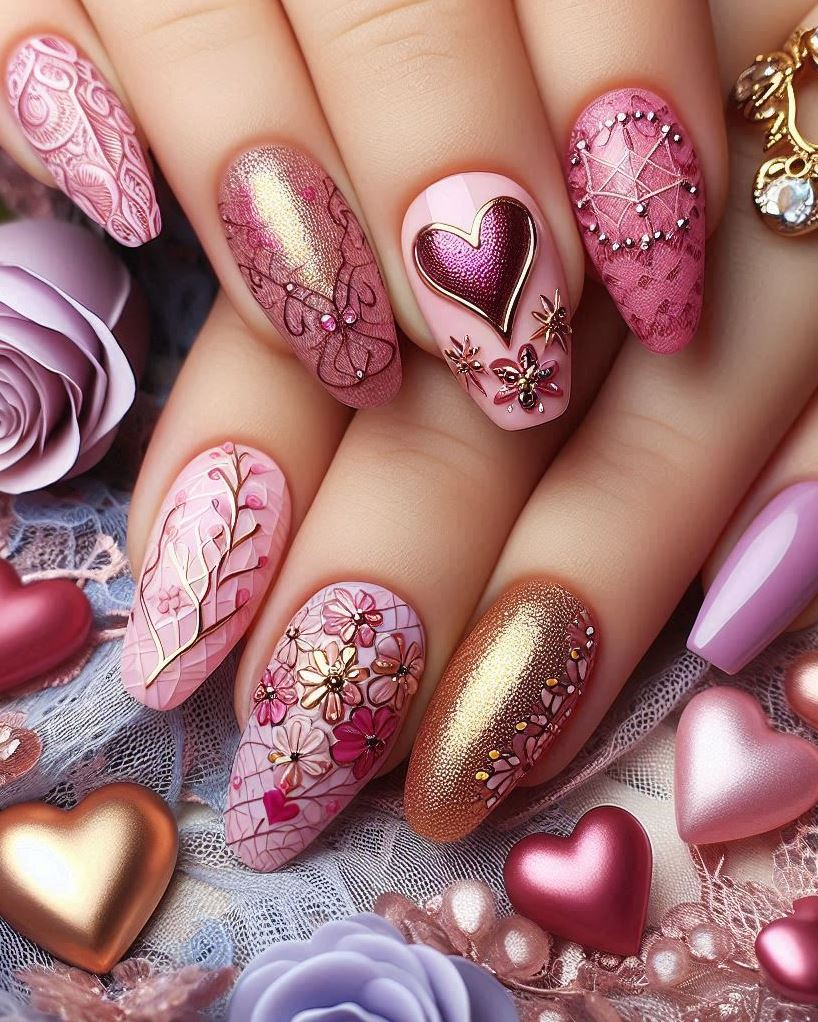 Silver Flames: Set your nails on fire with silver flames dancing over a pink and purple base. Hot, fierce, and utterly captivating.