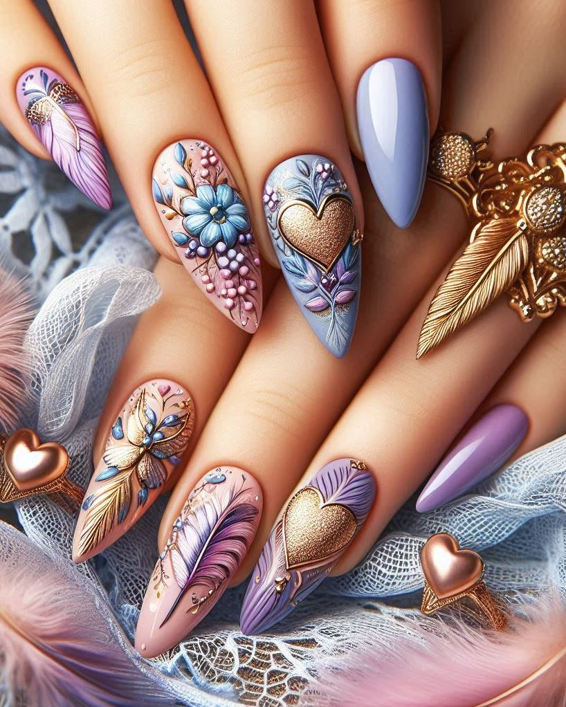 Moonlit Waves: Royal blue waves crash against violet shores. Nautical romance at its finest.