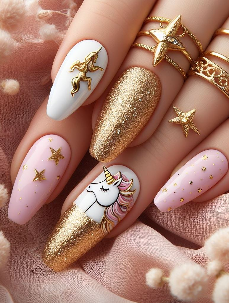 Make your nails the center of attention with unicorn nail art ideas that are simply magical. Sparkly and stunning, these designs will leave everyone in awe. Get ready to turn heads!