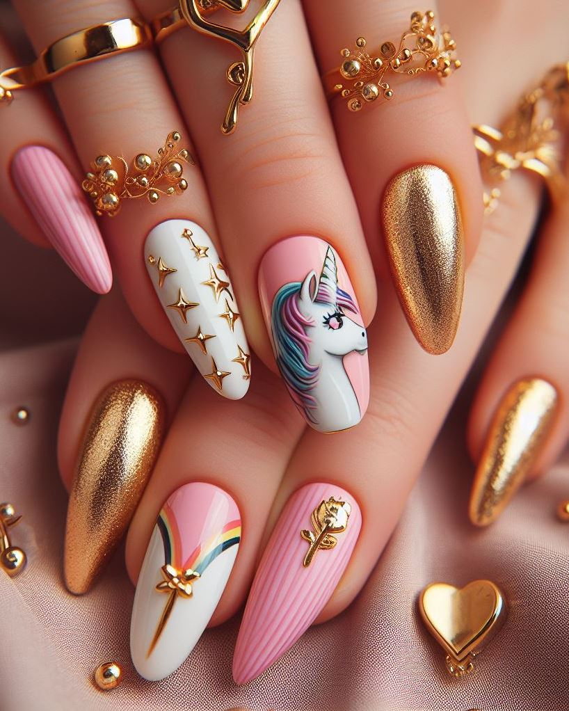 Dive into the magical world of unicorn nail art ideas that promise to sparkle and stun. Your nails will turn heads and leave everyone enchanted by their beauty.