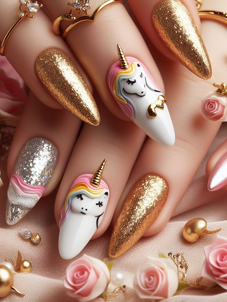 Elevate your nail game with unicorn nail art ideas that combine sparkle and stunning designs. These head-turning manicures are perfect for adding a touch of magic to your style.