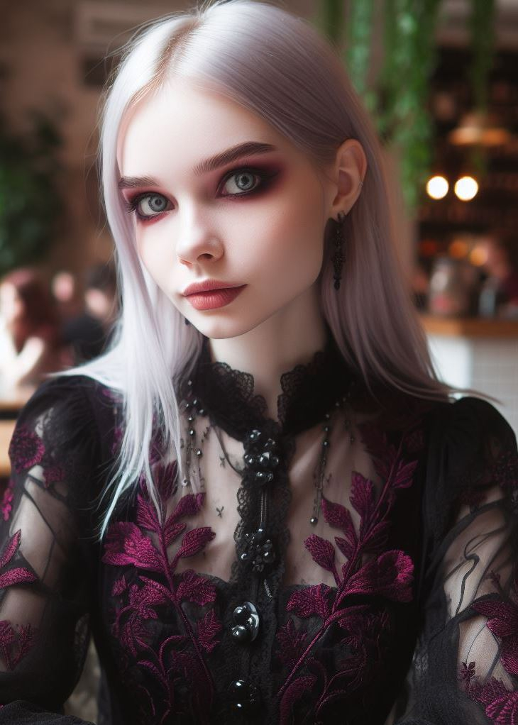 Grunge Gothic: A Blend of Rebellion and Darkness: Embrace the spirit of grunge! Combine elements of dark gothic makeup with a touch of grunge aesthetic. Use ripped black clothing and smudged eyeliner for a rebellious and captivating look.