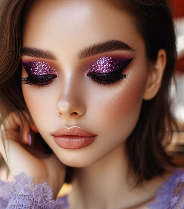 Purple and brown eyeshadow cvr