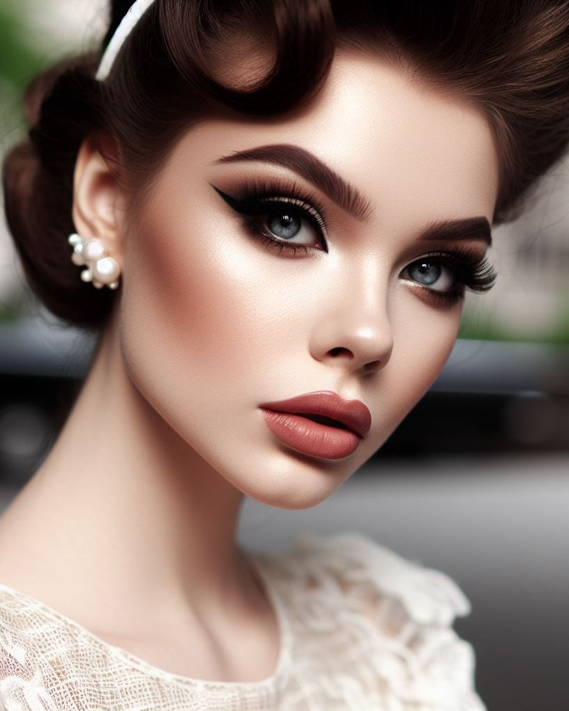 Spotlight the Lips: A Forties Classic: Pay homage to the forties with a bold lipstick as the star of the show. Choose a classic red or a daring shade like vampy plum for a touch of timeless glamour.