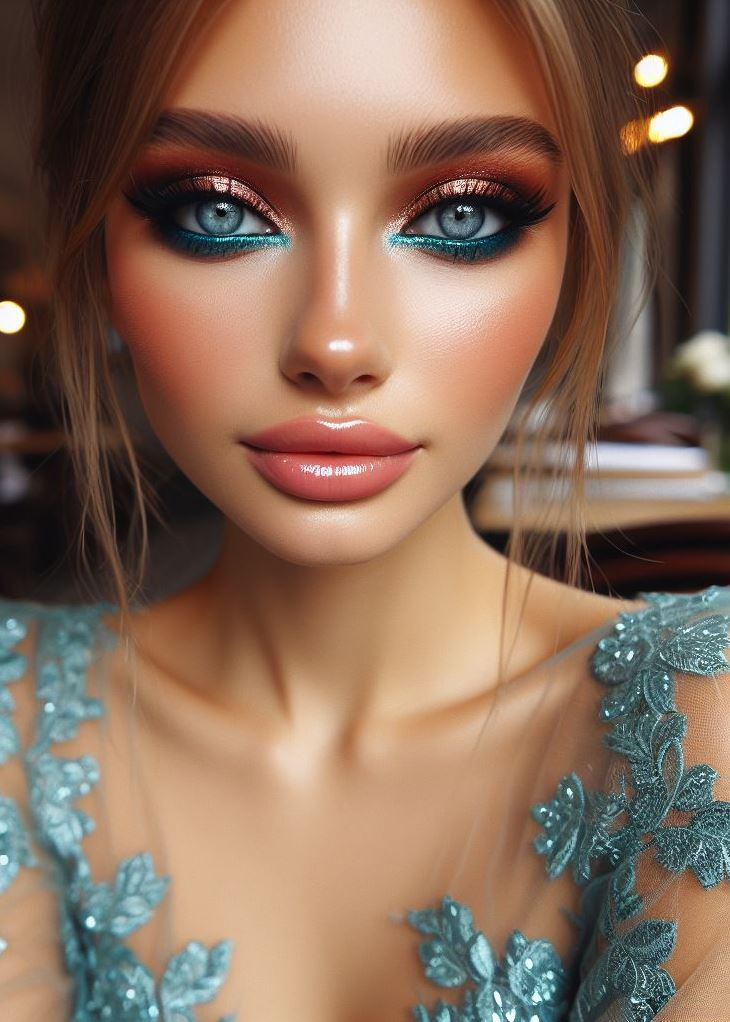 Aquamarine And Brown Eyeshadow: A Surprisingly Easy Smokey Eye | Pocoko Aquamarine shimmer on the lid, cocoa matte in the crease β a recipe for eye-catching beauty! ππ«