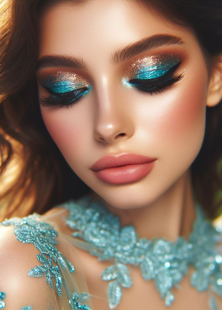 Aquamarine And Brown Eyeshadow: A Surprisingly Easy Smokey Eye | Pocoko Mix aquamarine and cinnamon for a spicy yet refreshing eyeshadow look. Spice up your life! πΆοΈπ§