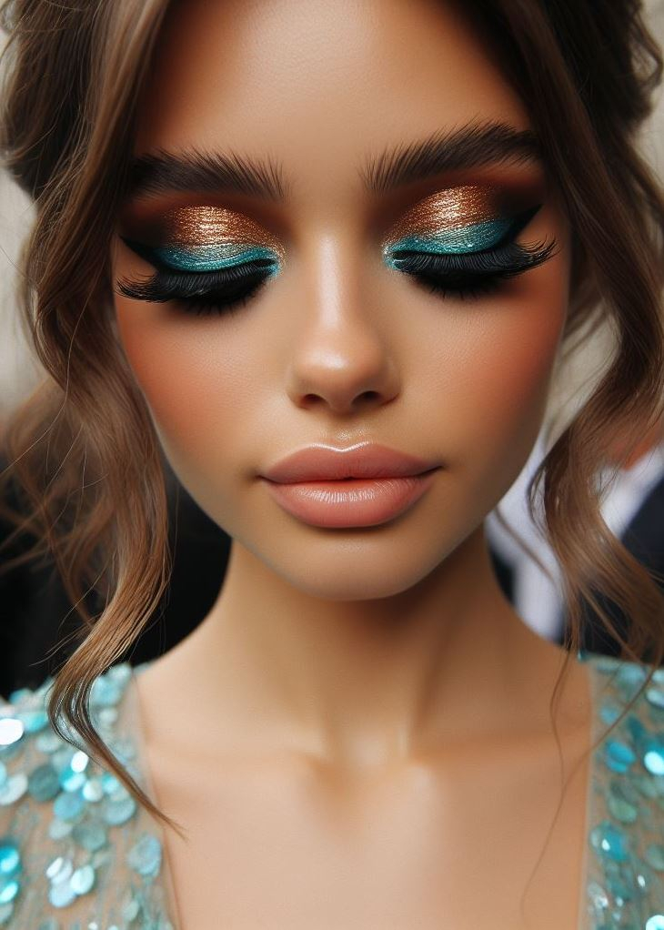 Aquamarine And Brown Eyeshadow: A Surprisingly Easy Smokey Eye | Pocoko Dip into aquamarine waters, then add a dash of espresso brown. Itβs like sipping a latte by the sea! βπ