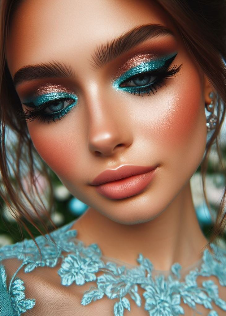 Aquamarine And Brown Eyeshadow: A Surprisingly Easy Smokey Eye | Pocoko Dive into aquamarine waters with a touch of warm brown. This eyeshadow combo is like a tropical vacation for your eyes! ππ΄