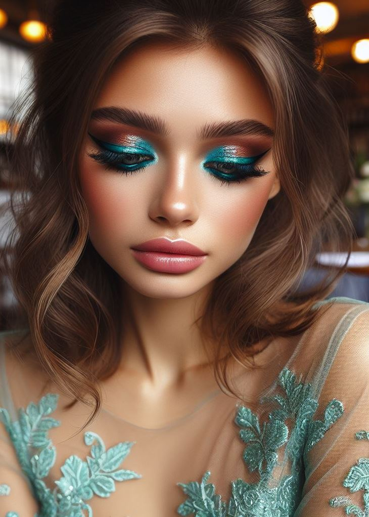 Aquamarine And Brown Eyeshadow: A Surprisingly Easy Smokey Eye | Pocoko Mix aquamarine and cinnamon for a spicy yet refreshing eyeshadow look. Spice up your life! πΆοΈπ§
