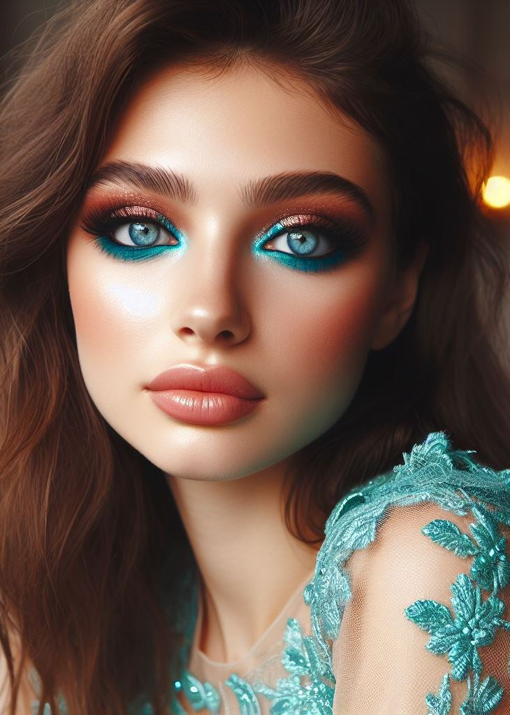 Aquamarine And Brown Eyeshadow: A Surprisingly Easy Smokey Eye | Pocoko Dip into aquamarine waters, then add a dash of espresso brown. Itβs like sipping a latte by the sea! βπ