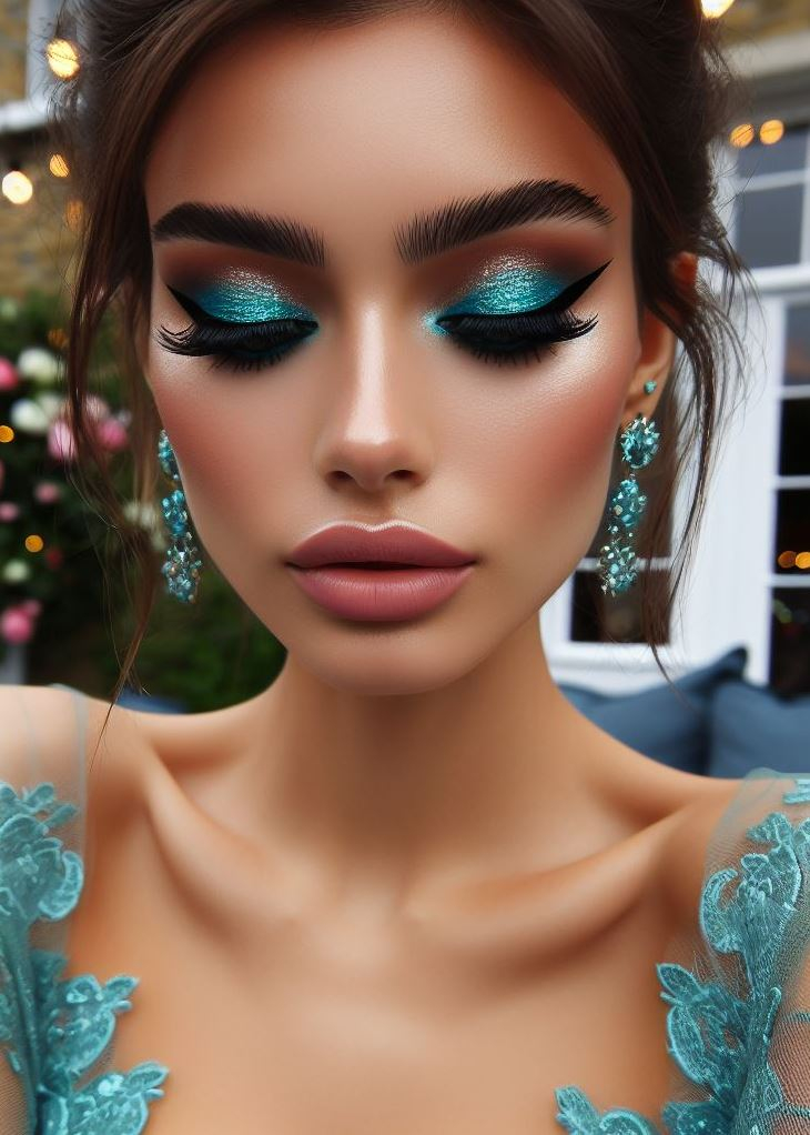 Aquamarine And Brown Eyeshadow: A Surprisingly Easy Smokey Eye | Pocoko Dive into aquamarine waters with a touch of warm brown. This eyeshadow combo is like a tropical vacation for your eyes! ππ΄