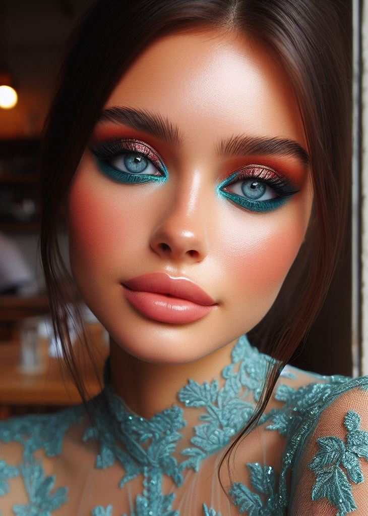 Aquamarine And Brown Eyeshadow: A Surprisingly Easy Smokey Eye | Pocoko Make your eyes sparkle like aquamarine gemstones with a dash of golden brown. Shine bright, my friend! πβ¨
