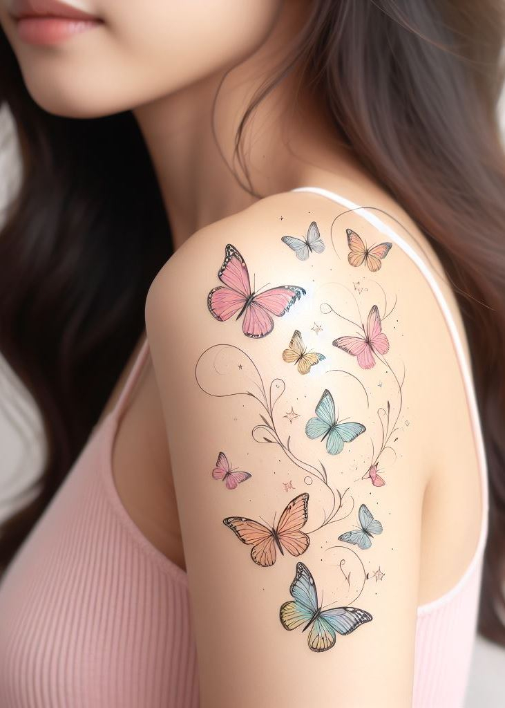 Flutter into style with these beautiful butterfly tattoo ideas for women. Delicate, vibrant, and utterly enchanting!