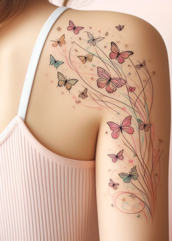Transform your ink with stunning butterfly tattoos. Perfect for women who love elegant and whimsical designs!"