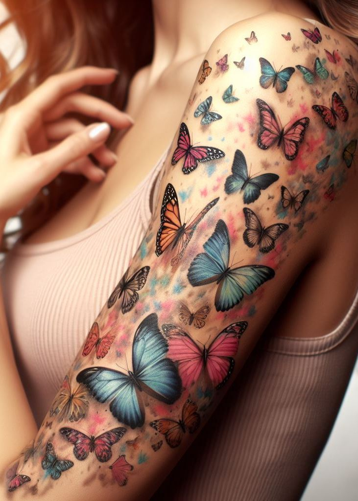 Add a touch of whimsy to your ink with butterfly tattoos. Perfect for women who love graceful and enchanting designs!