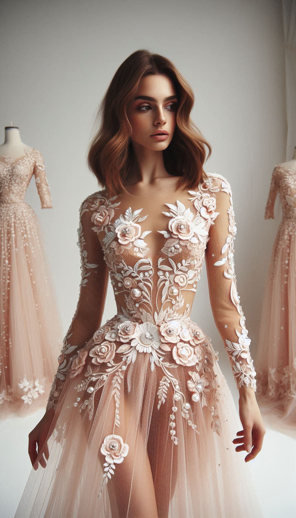 Add a touch of romance to your wardrobe with a dusty pink dress and white embroidery. Elegant, timeless, and oh-so-charming!
