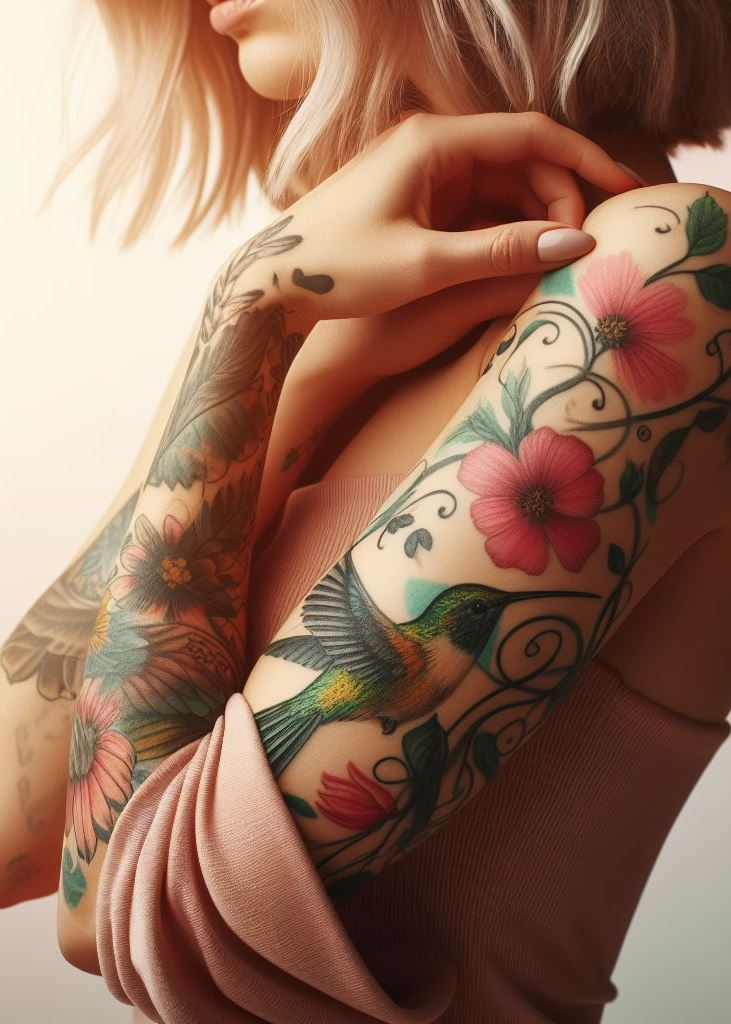 Discover the elegance of hummingbird tattoos. These designs are perfect for women who appreciate the beauty of nature!