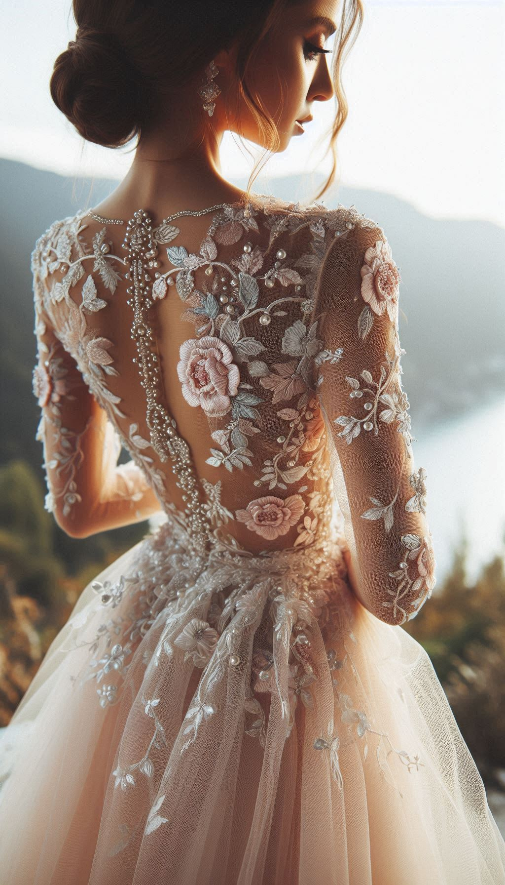 Step into elegance with a pastel dress featuring silver and white embroidery. Delicate, dreamy, and perfect for any special occasion!