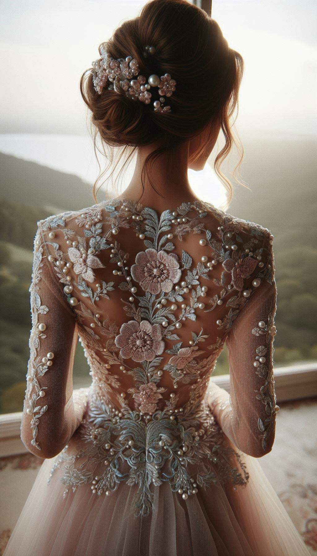 Capture hearts with a pastel dress adorned with silver and white embroidery. Feminine, stylish, and perfect for any special occasion!