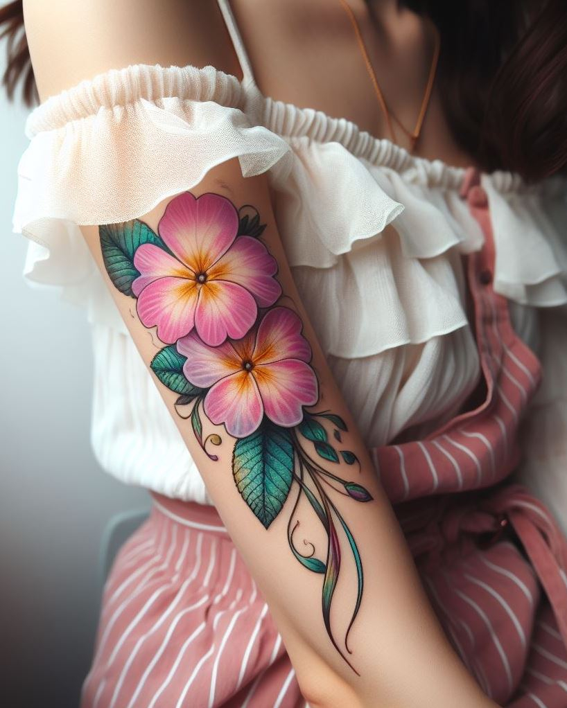 Kick off the year with a splash of color! January-borns can celebrate with a vibrant hibiscus tattoo, symbolizing delicate beauty and tropical flair.