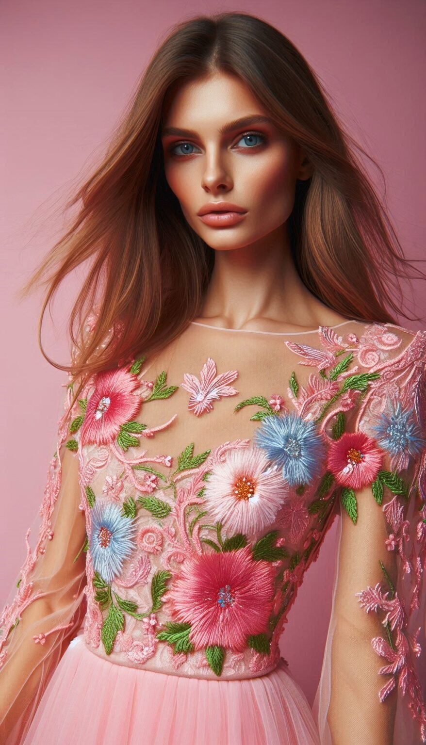 Embroidered Lace Dress