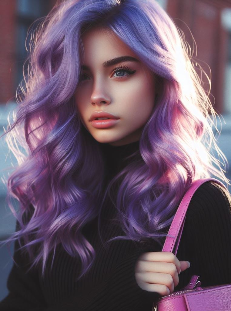 Make a statement with blue and lavender ombre hair. This gorgeous color trend is all about mixing mystical vibes with modern style!