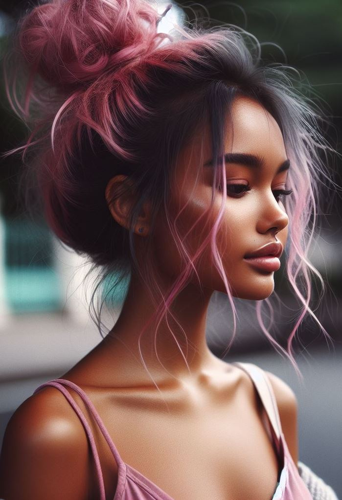 Step into a world of color with bubblegum pink ombre hair. Fun, flirty, and fabulously eye-catching!