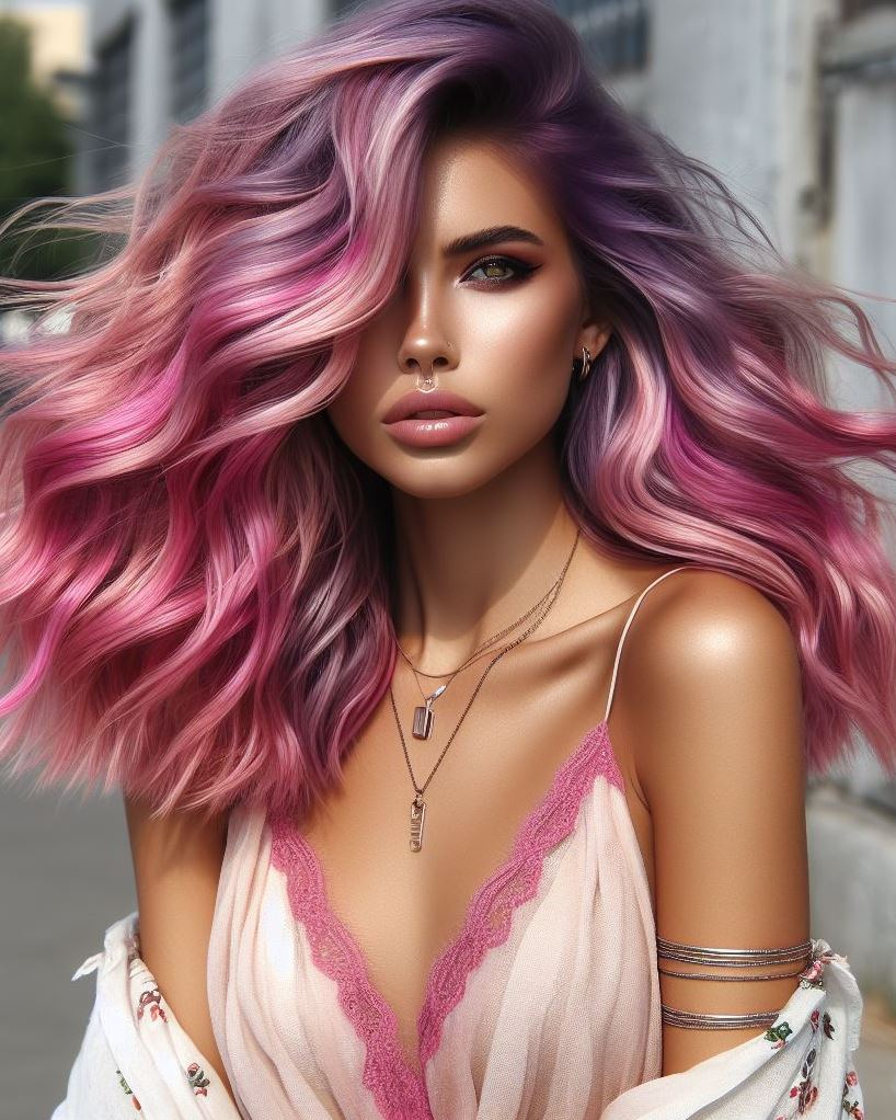 Transform your look with bubblegum pink ombre hair. Sweet, playful, and guaranteed to turn heads!