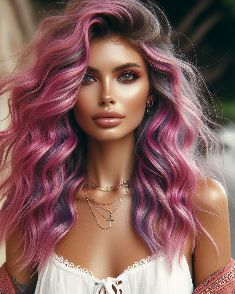 Add a pop of fun to your style with bubblegum pink ombre hair. Bold, vibrant, and oh-so-chic!