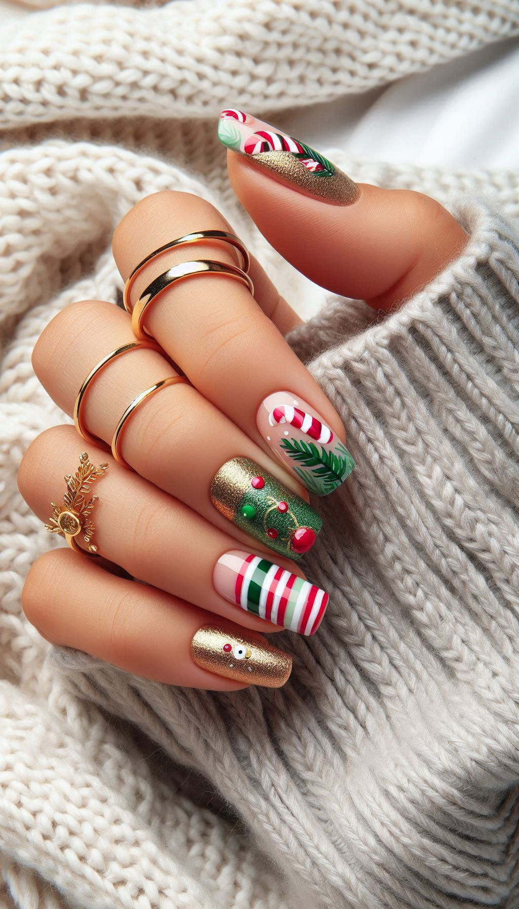 75+ Christmas Nail Art Ideas: Dazzling Holiday Styles | Pocoko Tis the season to shine! Light up your nails with these festive Christmas decoration nail art ideas that are sure to impress.