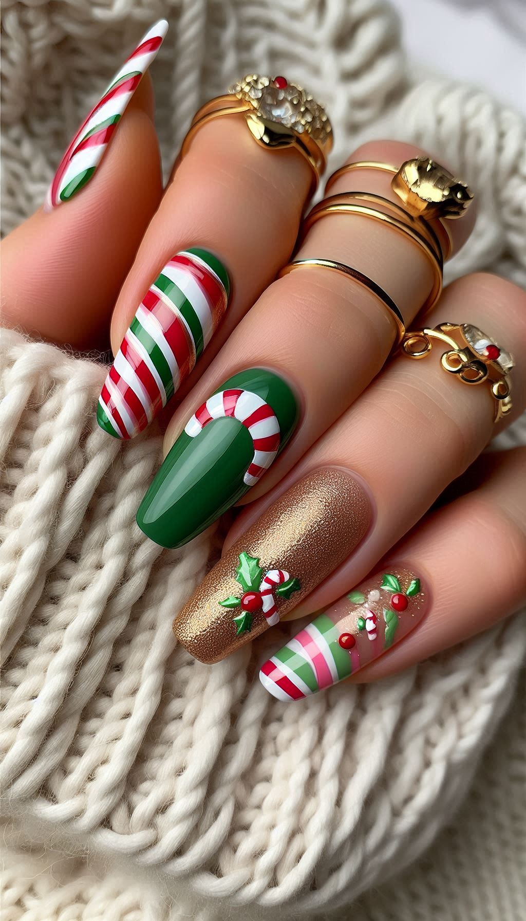 75+ Christmas Nail Art Ideas: Dazzling Holiday Styles | Pocoko From twinkling lights to glittering baubles, these Christmas-themed nails are all about spreading holiday joy and sparkle.