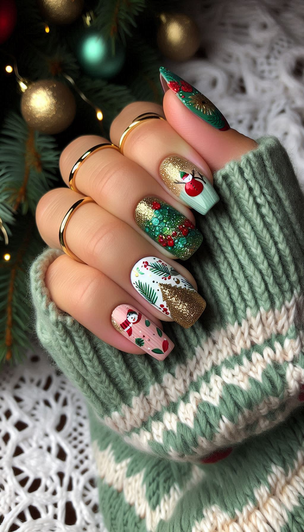 75+ Christmas Nail Art Ideas: Dazzling Holiday Styles | Pocoko Nail your holiday look with these Christmas decoration themes. Perfect for adding a touch of festive cheer to your fingertips!