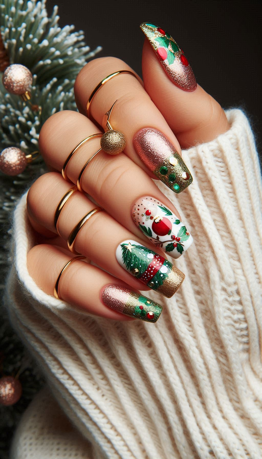 75+ Christmas Nail Art Ideas: Dazzling Holiday Styles | Pocoko Ready to jingle all the way? Try these Christmas decoration-inspired nail art designs and let your hands do the celebrating.