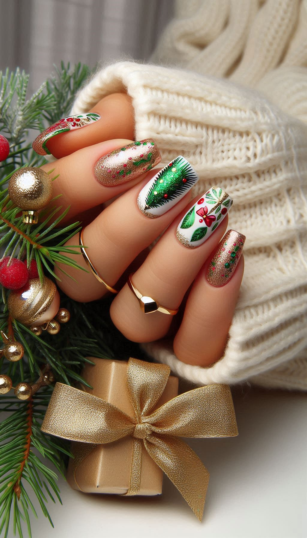 75+ Christmas Nail Art Ideas: Dazzling Holiday Styles | Pocoko Christmas Nail Art Ideas: Get your nails holiday-ready with these Christmas decoration themes. Think twinkling lights, baubles, and all things merry!