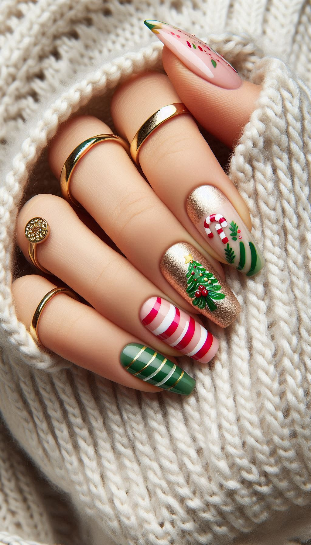 75+ Christmas Nail Art Ideas: Dazzling Holiday Styles | Pocoko Christmas Nail Art Ideas: Santa called, and he wants his decorations back! These Christmas-themed nails are perfect for adding a touch of holiday cheer.