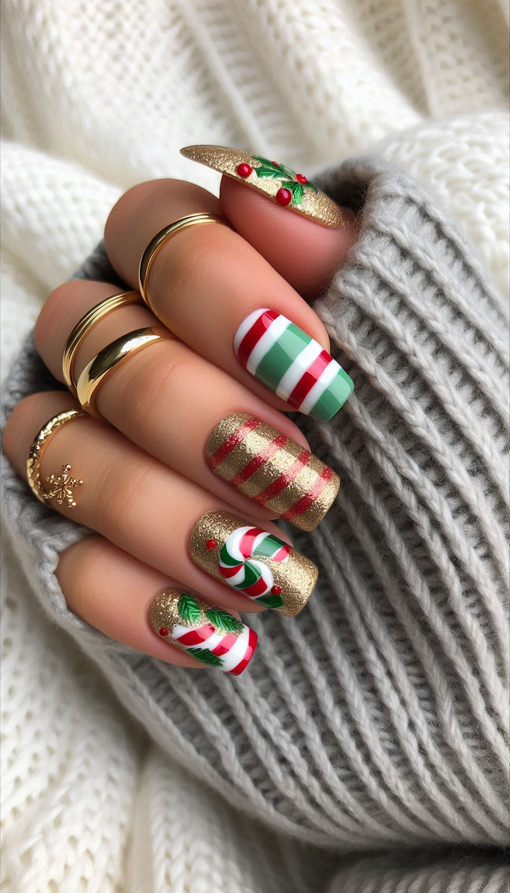 75+ Christmas Nail Art Ideas: Dazzling Holiday Styles | Pocoko Bring the magic of Christmas decorations to your manicure! These designs are sure to make your nails the star of the holiday season.