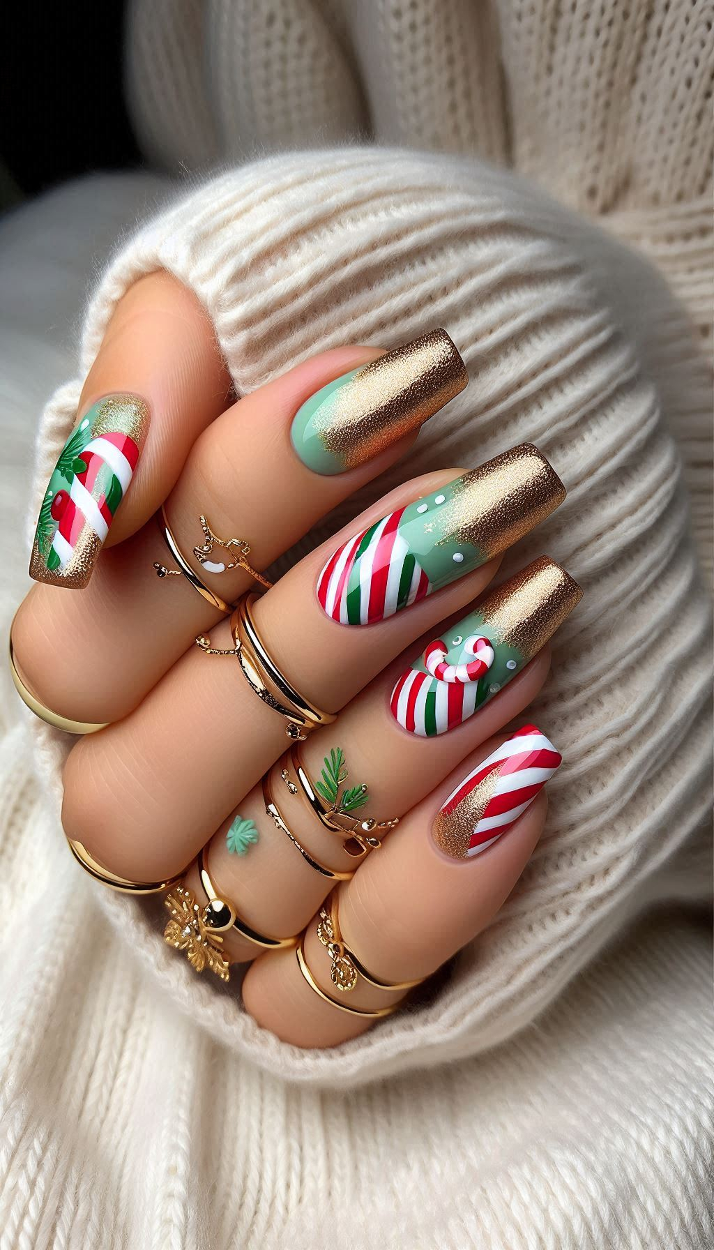 75+ Christmas Nail Art Ideas: Dazzling Holiday Styles | Pocoko Dreaming of a glittery Christmas? These nail art ideas will have your nails sparkling like the brightest holiday decorations.