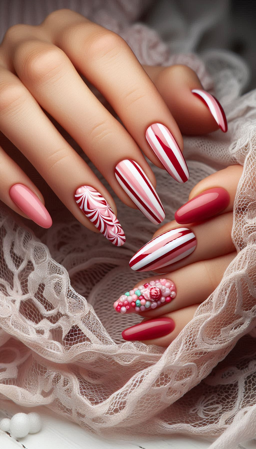 75+ Christmas Nail Art Ideas: Dazzling Holiday Styles | Pocoko Treat your nails to some holiday magic with these Christmas candy-themed designs. They’re sweet enough to eat, but better for showing off!