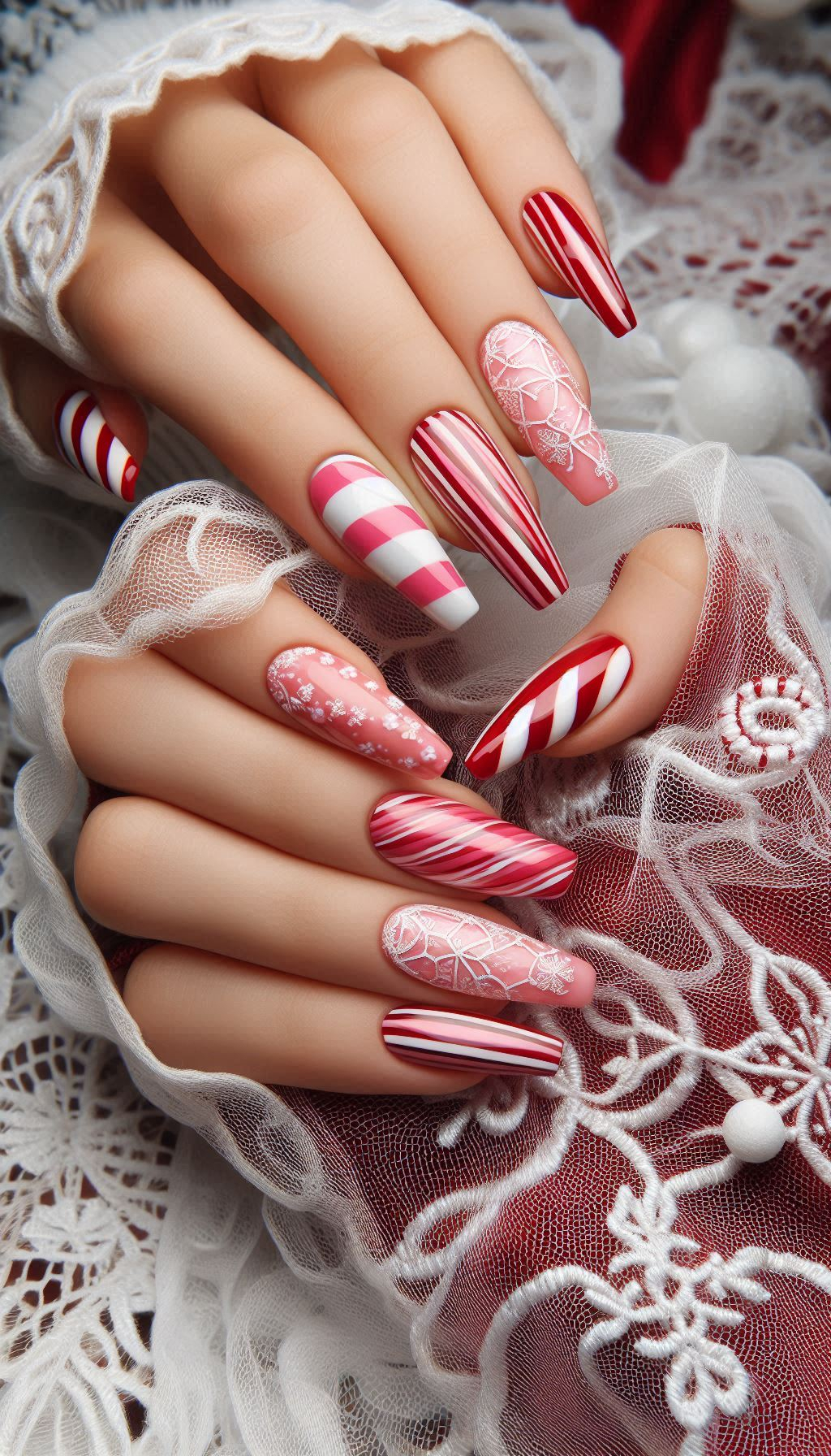 75+ Christmas Nail Art Ideas: Dazzling Holiday Styles | Pocoko Get in the holiday spirit with Christmas candy nail art! Think candy canes, peppermint swirls, and all your sugary favorites.