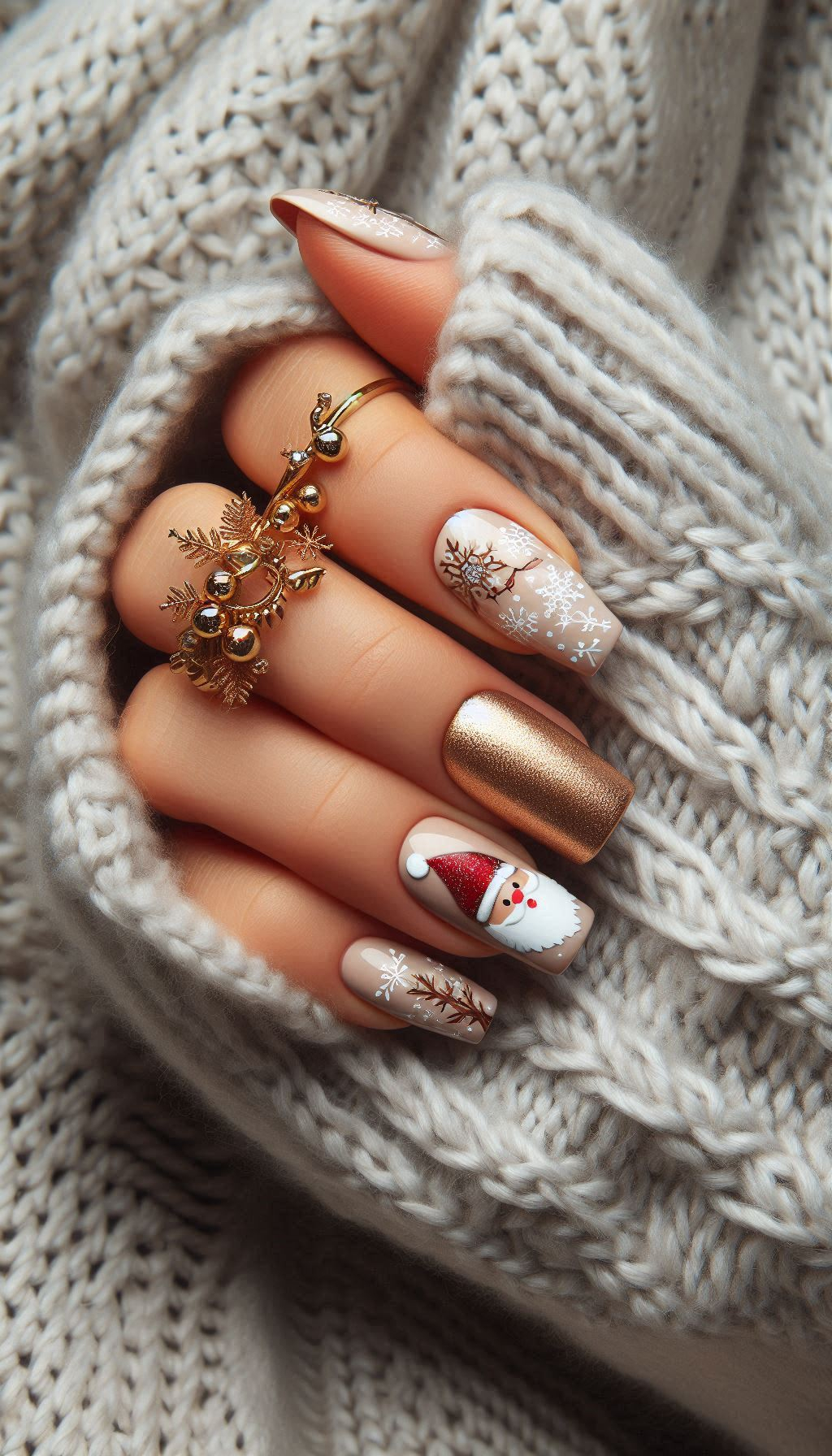 75+ Christmas Nail Art Ideas: Dazzling Holiday Styles | Pocoko Get your nails twinkling like Christmas lights with these glitter-themed designs. Perfect for adding that extra sparkle to your holiday celebrations!