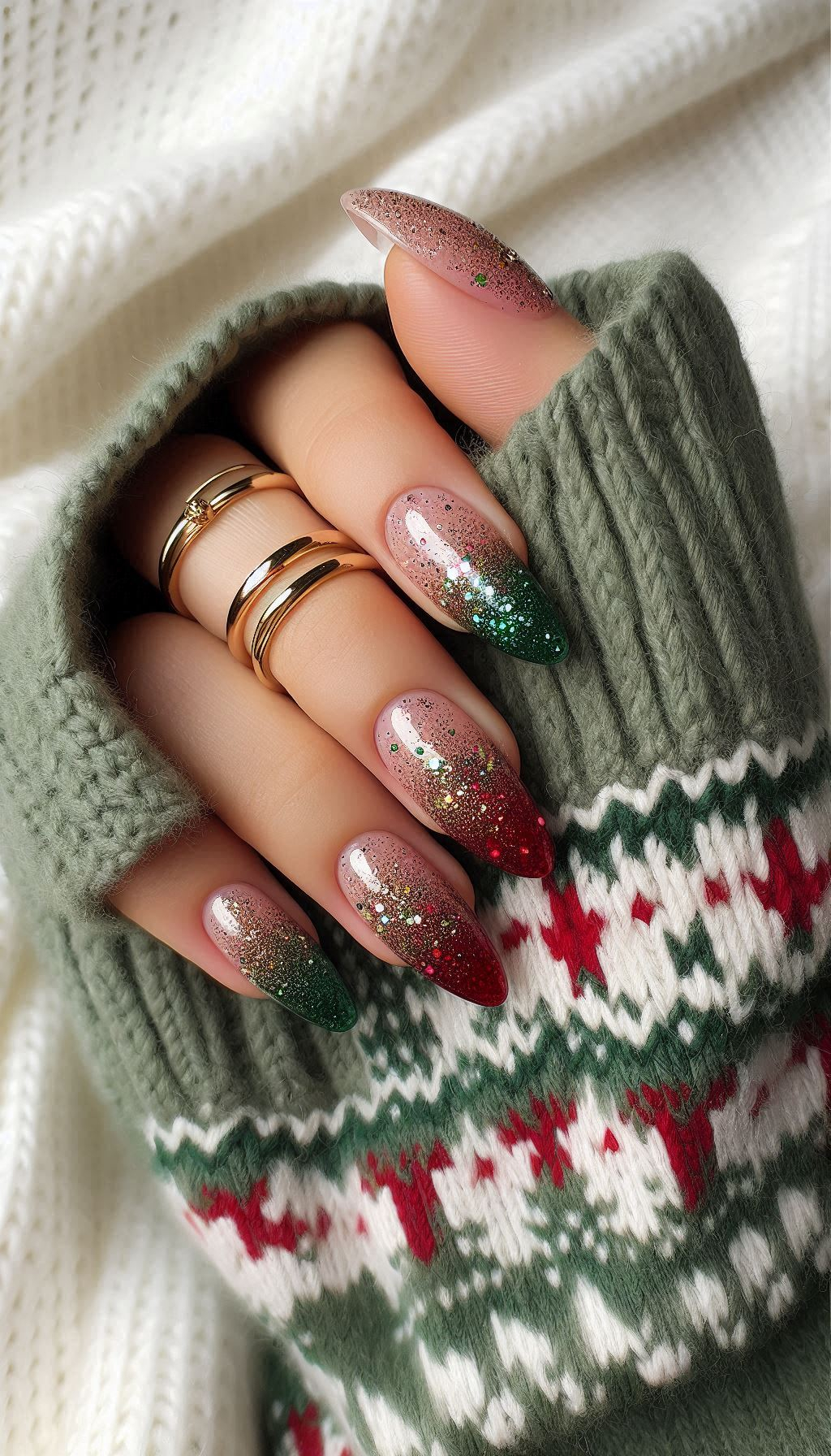 75+ Christmas Nail Art Ideas: Dazzling Holiday Styles | Pocoko Twinkle, twinkle, little nails! These Christmas glitter designs are here to add a sparkle to your festive look.