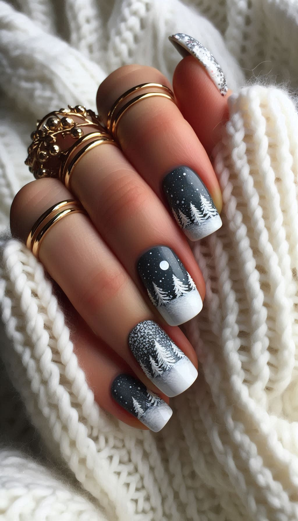 75+ Christmas Nail Art Ideas: Dazzling Holiday Styles | Pocoko Add a frosty touch to your holiday look with snowfall-inspired nail art. These designs are like snowflakes—no two are alike!
