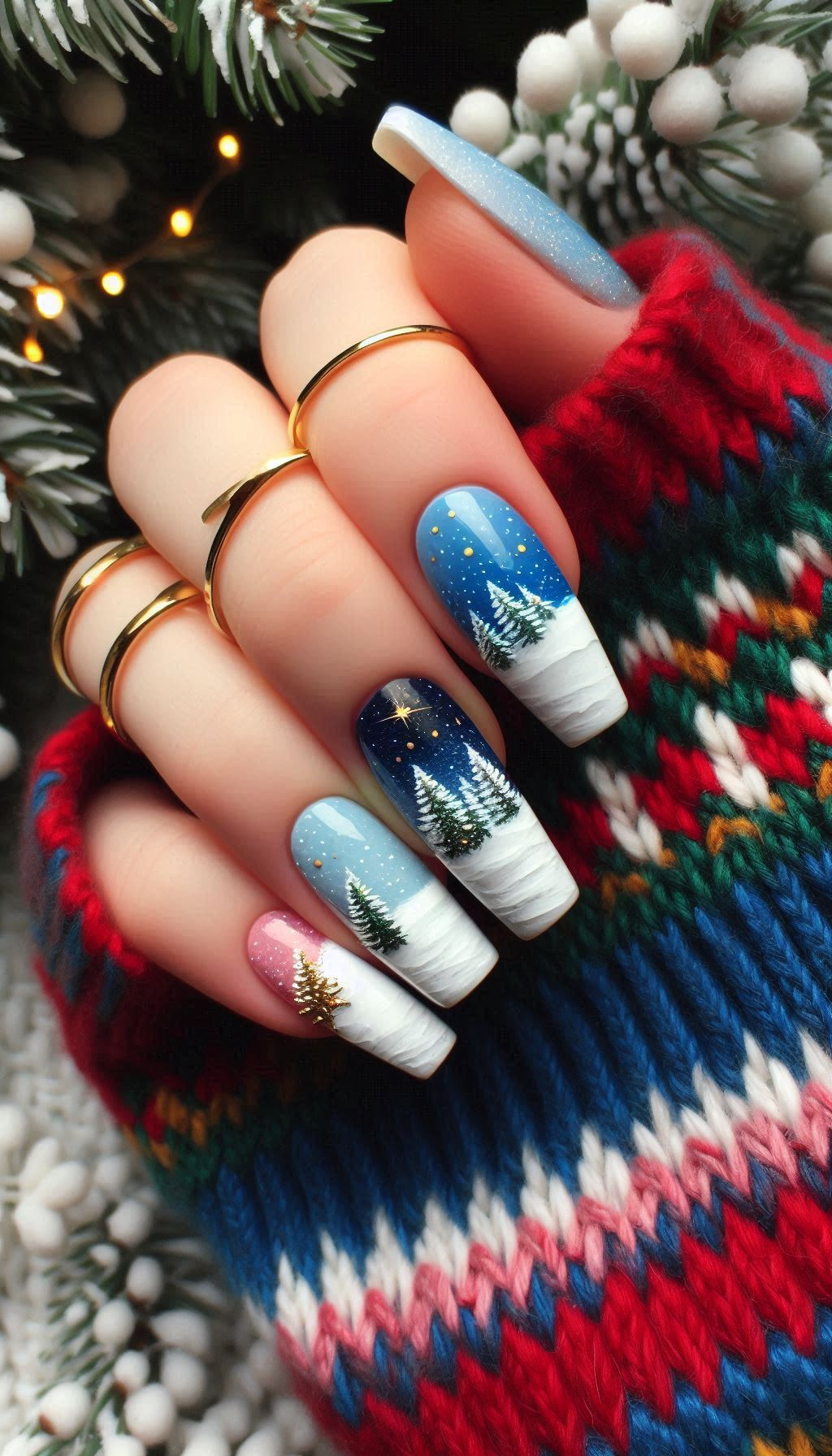 75+ Christmas Nail Art Ideas: Dazzling Holiday Styles | Pocoko Get ready to dazzle with these snowfall-inspired Christmas nail art ideas. Each design is a flurry of holiday cheer and winter magic!